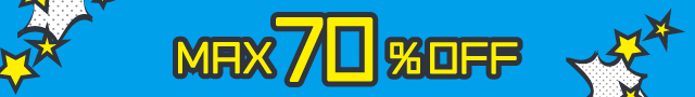 MAX70%OFF