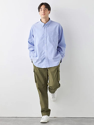 カジュアルシャツのコーデ例