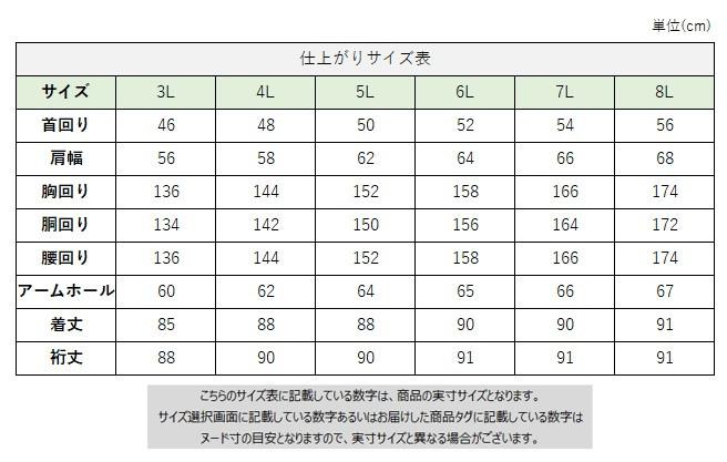 サイズチャート