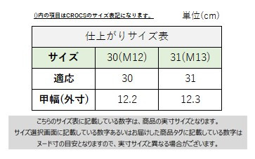 サイズチャート