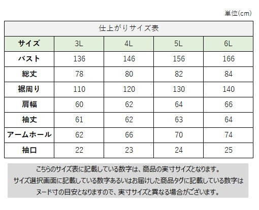 サイズチャート