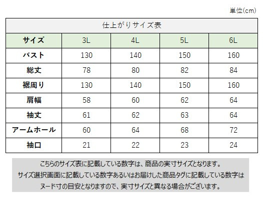 サイズチャート