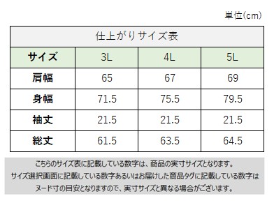 サイズチャート