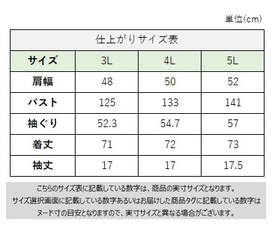 サイズチャート