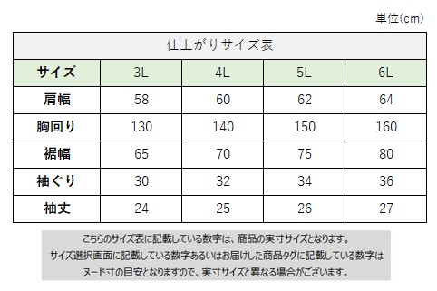 サイズチャート