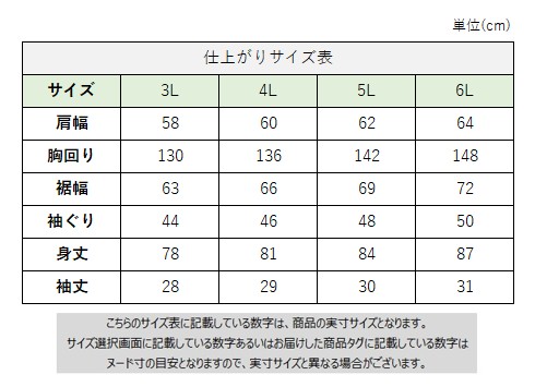 サイズチャート
