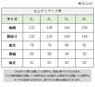 サイズチャート