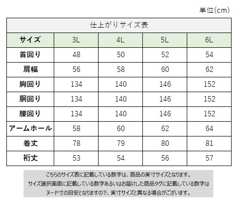 サイズチャート