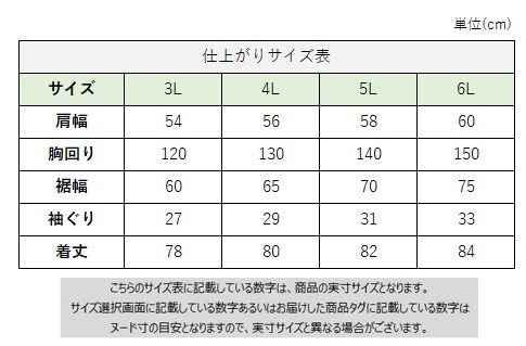 サイズチャート