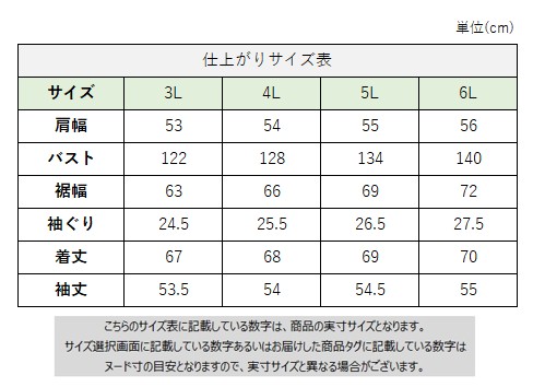 サイズチャート