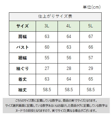 サイズチャート
