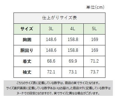 サイズチャート