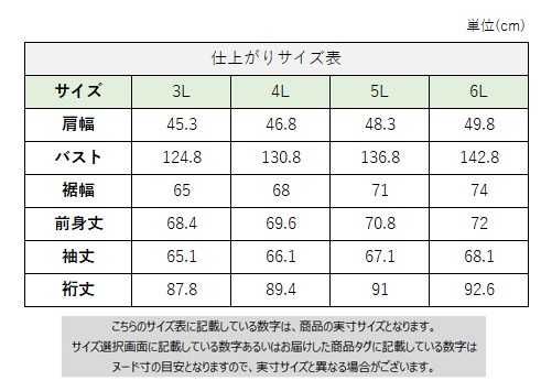 サイズチャート