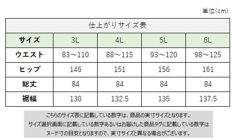 サイズチャート