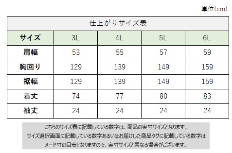 サイズチャート