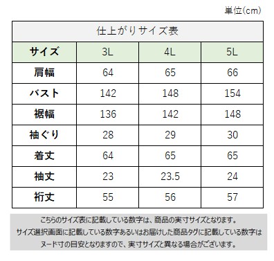 サイズチャート