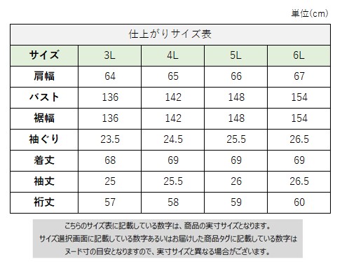 サイズチャート