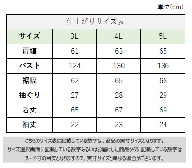 サイズチャート