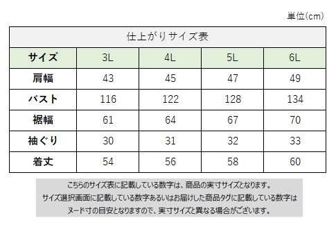 サイズチャート