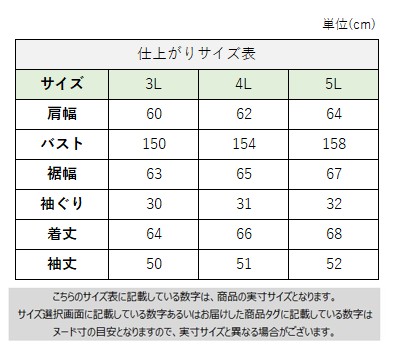 サイズチャート
