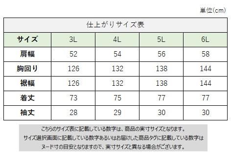 サイズチャート