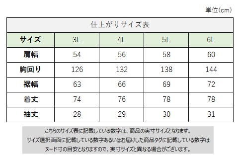 サイズチャート