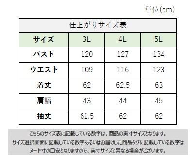 サイズチャート