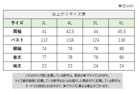 サイズチャート