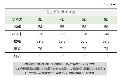 サイズチャート