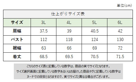 サイズチャート