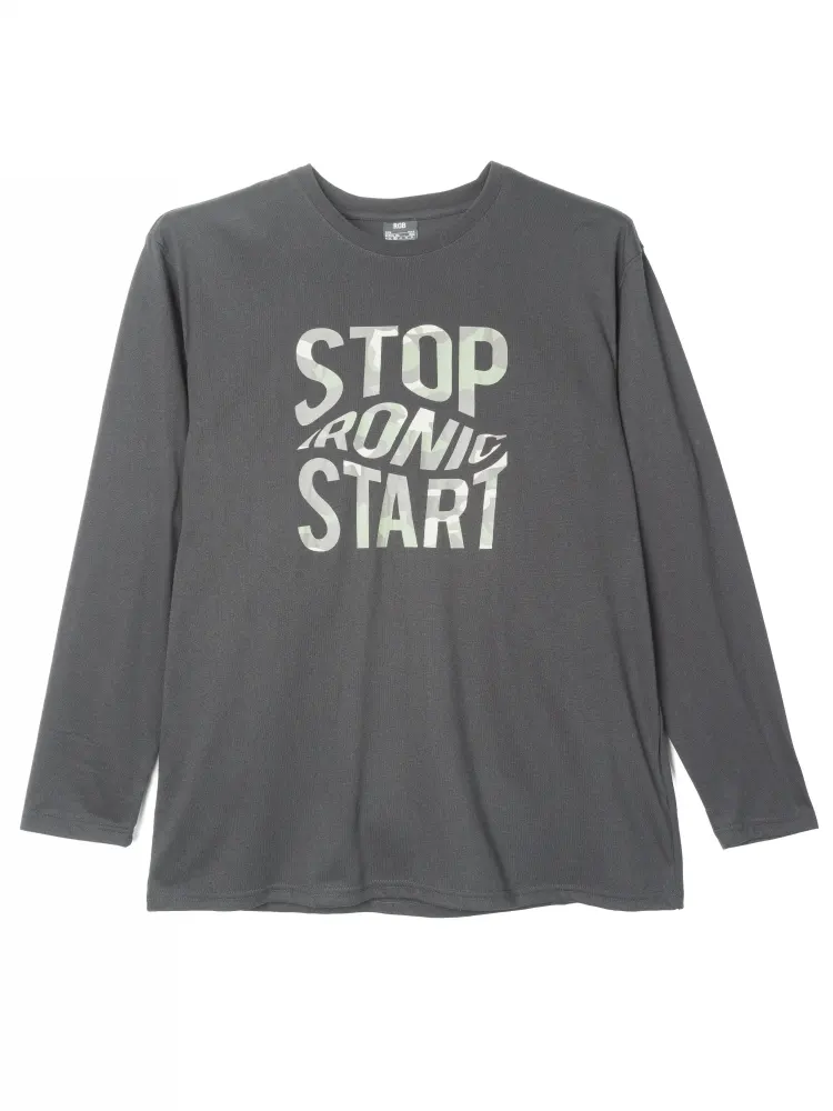 プリントロングＴシャツ（ミリタリーロゴ）