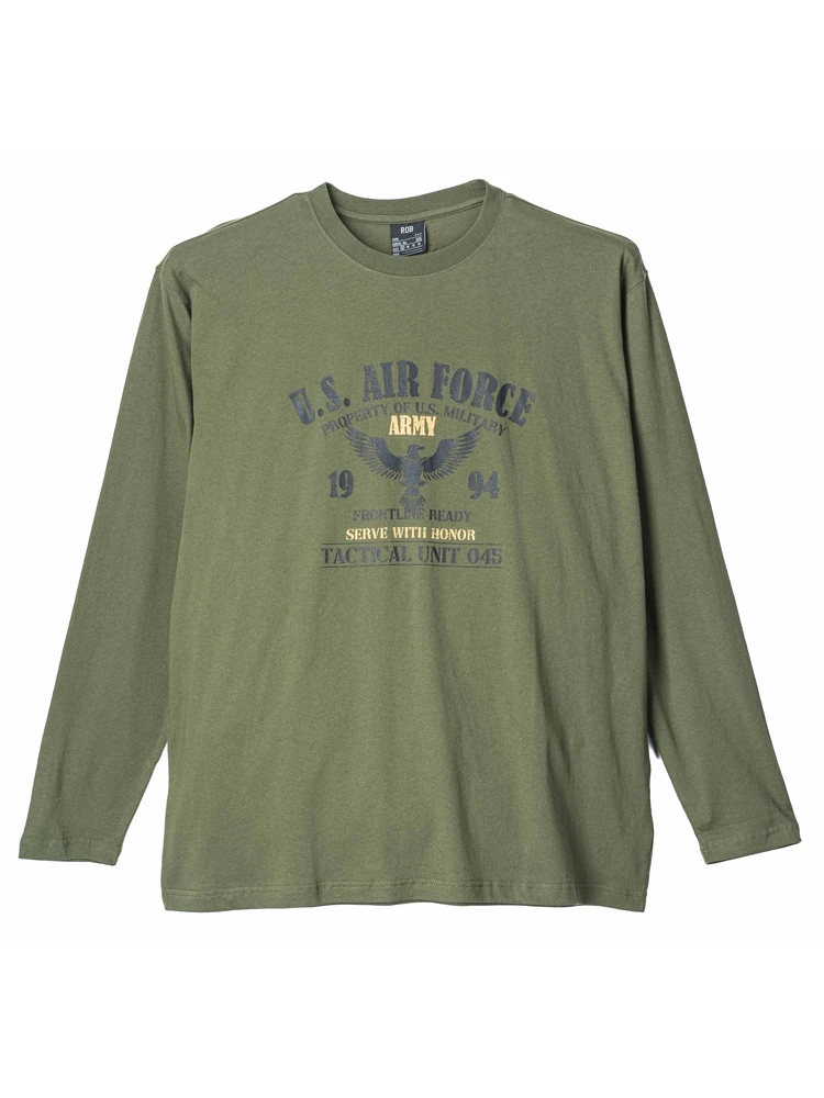 長袖プリントＴシャツ（ミリタリー）