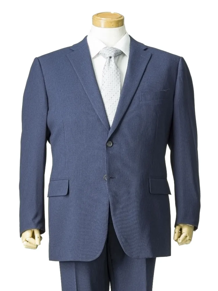 ストレッチ高通気チェックツーパンツスーツ【アジャスター付】ウォッシャブル