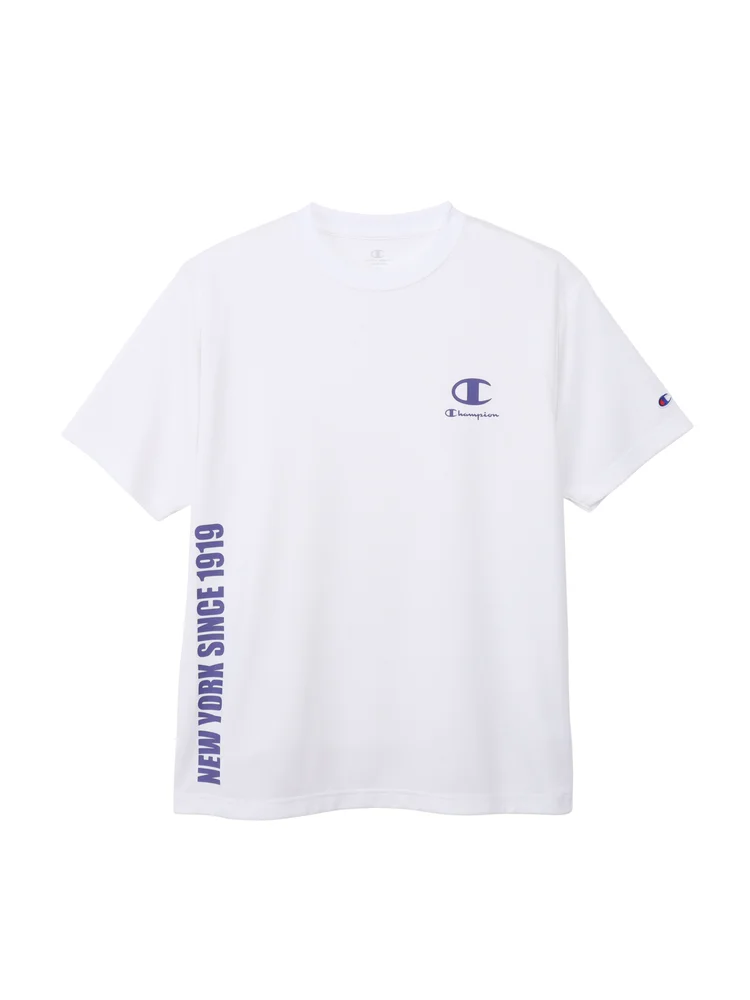 【Champion(チャンピオン)】機能縦ロゴTシャツA