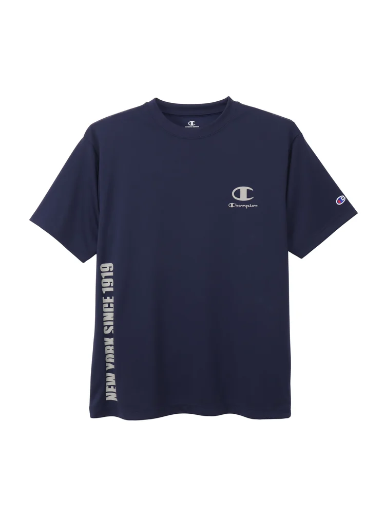 【Champion(チャンピオン)】機能縦ロゴTシャツA