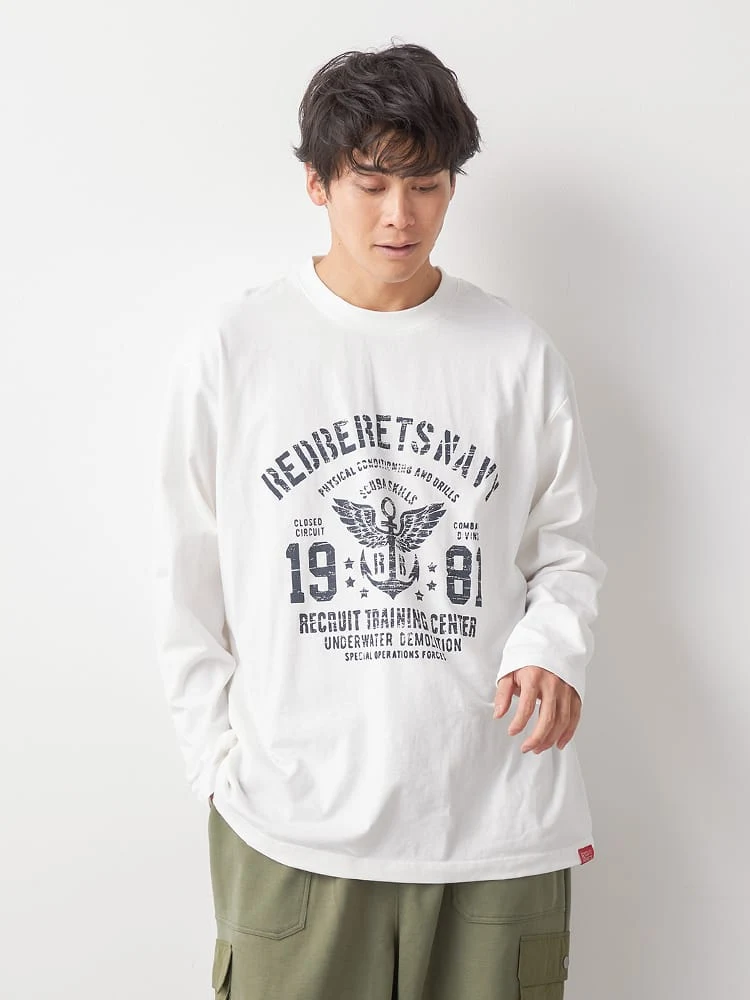 【REDBERETS(レッドベレー)】ミリタリープリントTシャツ