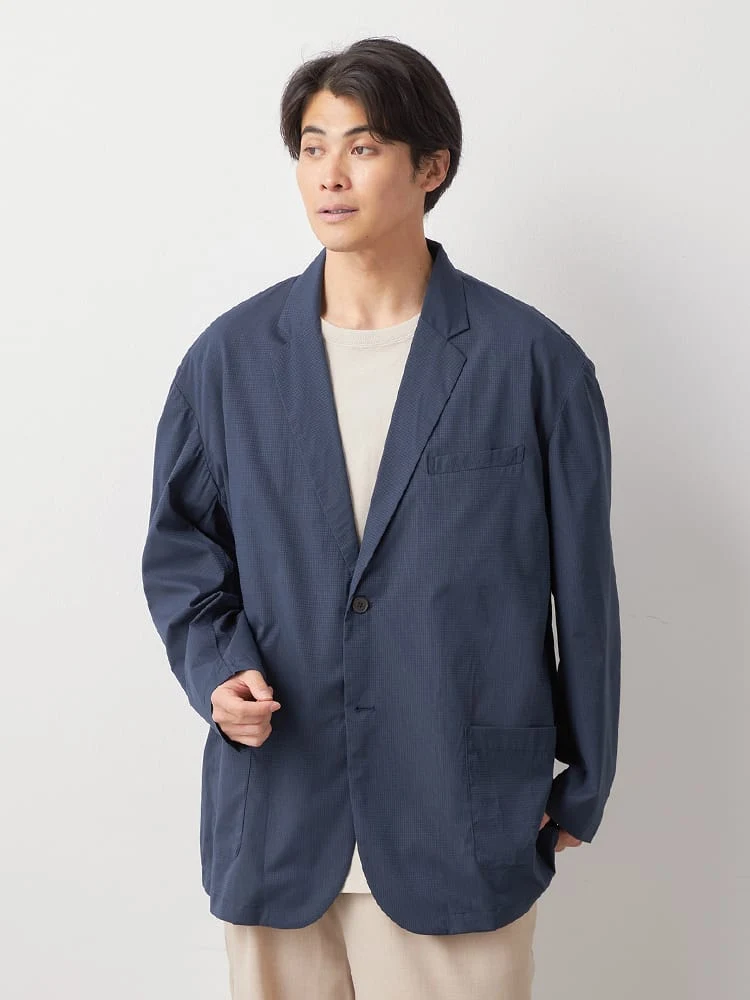 【TSC】モードメッシュテーラードジャケット