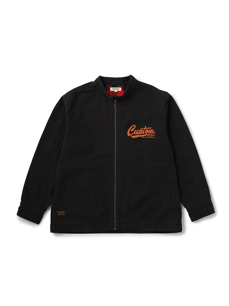 【WILDER&WEST】綿キャンバスライダースブルゾン