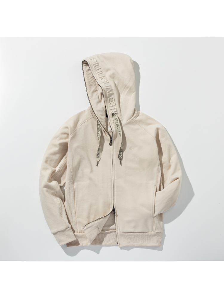 【1PIU1UGUALE3RELAX】HOODEMBOSSEDLOGOHOODIE