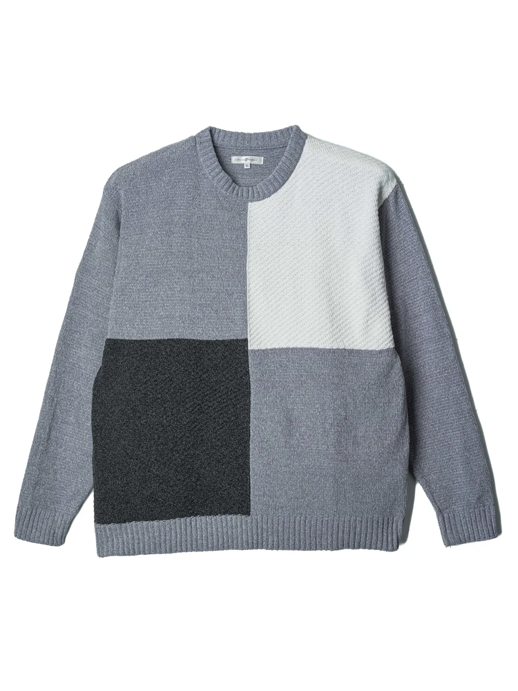 モールブロック切替クルーセーター