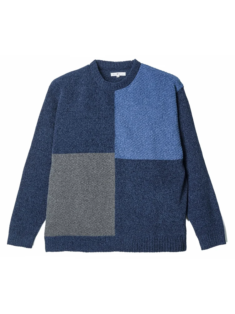 モールブロック切替クルーセーター