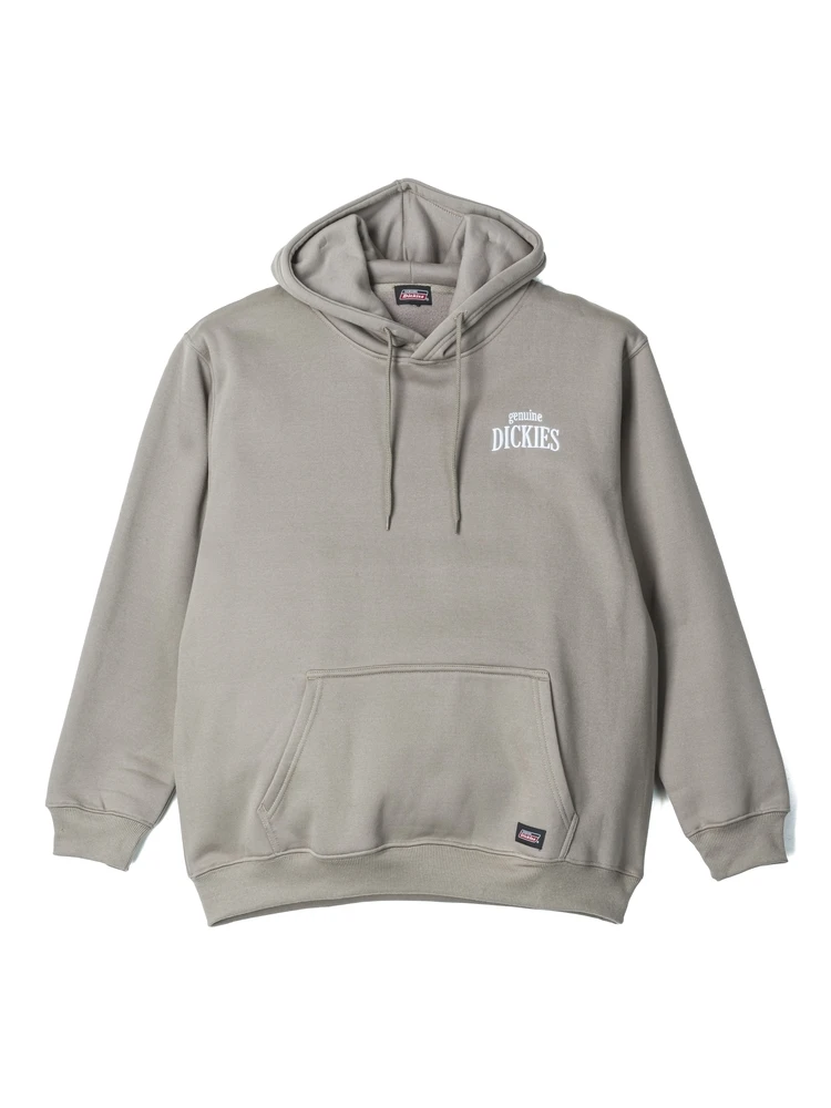 【GENUINEDICKIES】裏起毛バックロゴ刺繍＆プリントプルパーカー