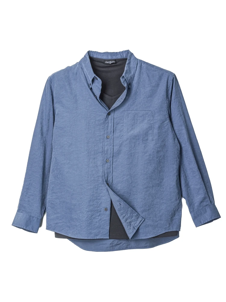 【ルイシャブロン】Ｔ／Ｎピーチシャツアンサンブル