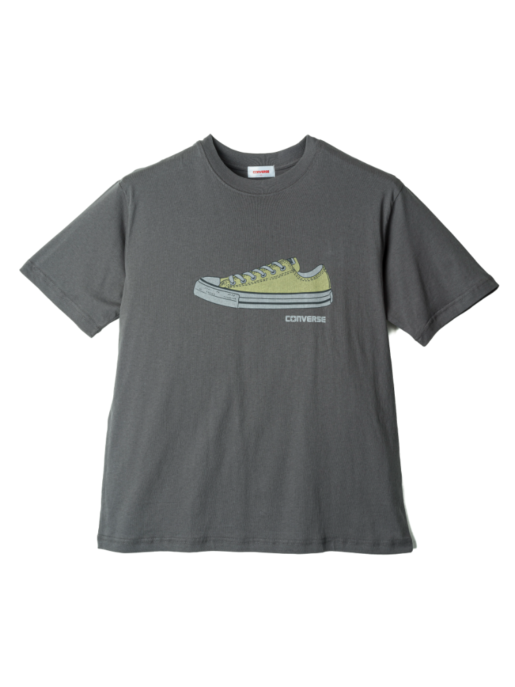 【CONVERSE(コンバース)】水彩画タッチシューズプリント半袖Ｔシャツ