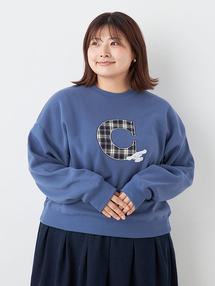 サンリオ裏起毛アップリケプルオーバー
