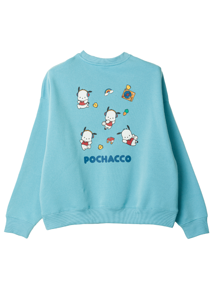 サンリオ裏起毛バックプリントプルオーバー