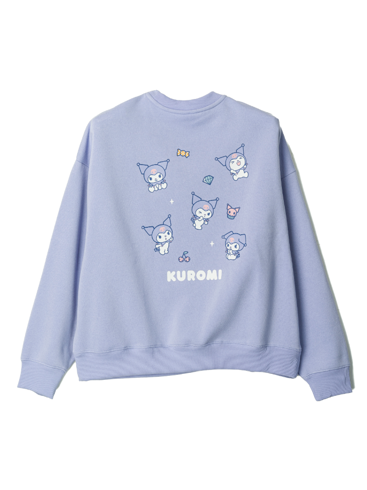 サンリオ裏起毛バックプリントプルオーバー