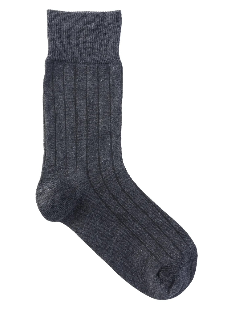 幅広直角大寸クルー丈ソックス29-31cm