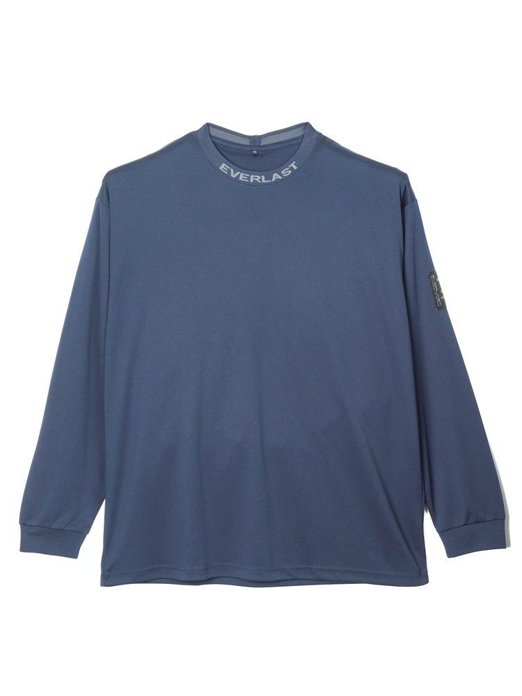 【EVERLAST(エバーラスト)】襟ジャガードロングTシャツ
