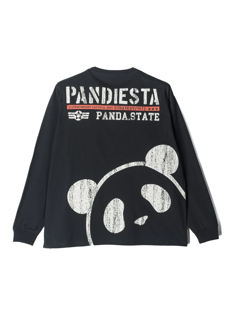 【PANDIESTAJAPAN】アイコンパンダミリタリーロンT